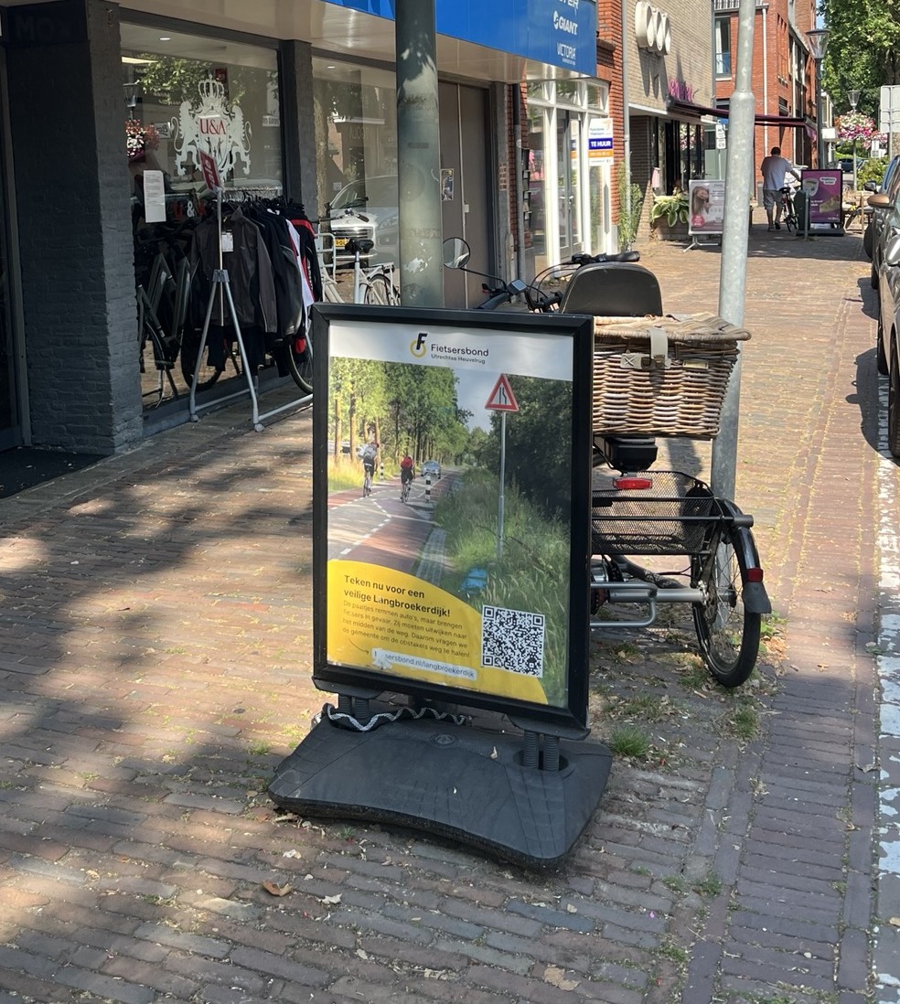 poster op de Traaij in Driebergen